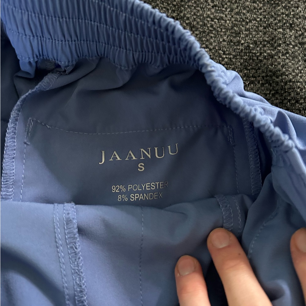Jaanuu women’s straight leg scrub pants.